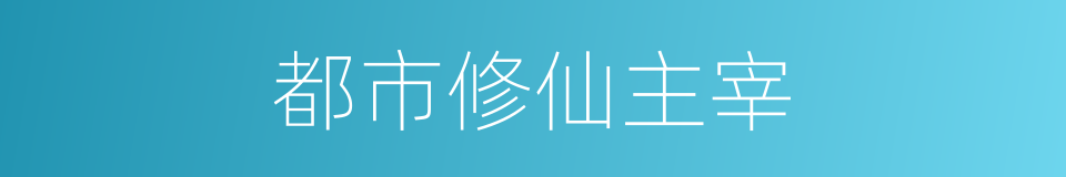 都市修仙主宰的同义词