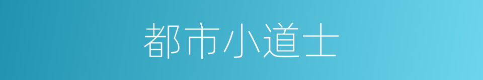 都市小道士的同义词