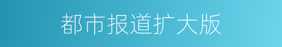 都市报道扩大版的同义词