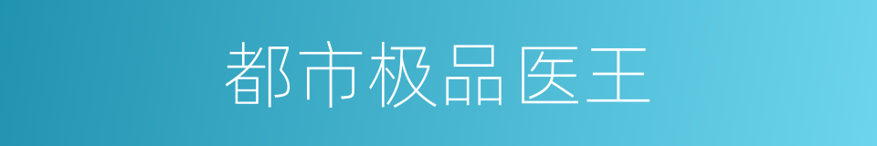 都市极品医王的同义词