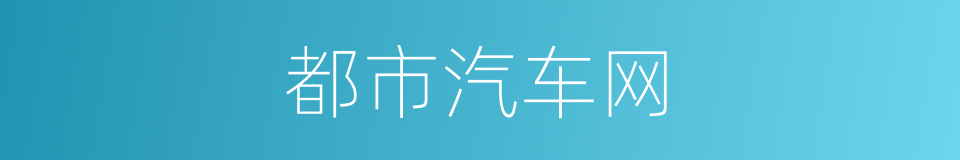 都市汽车网的同义词