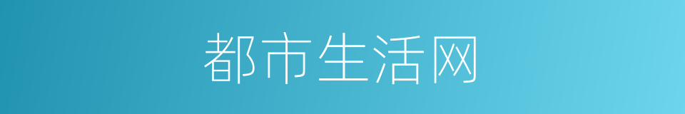 都市生活网的同义词