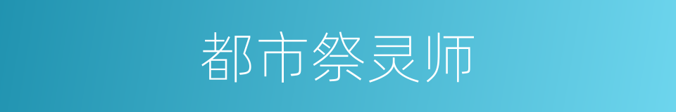 都市祭灵师的同义词