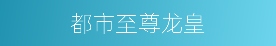 都市至尊龙皇的同义词