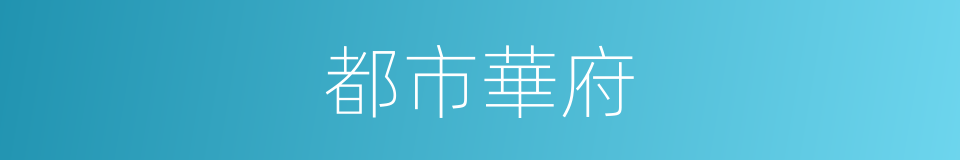 都市華府的同義詞