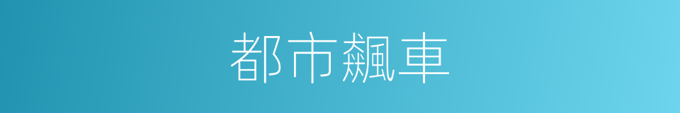 都市飆車的同義詞
