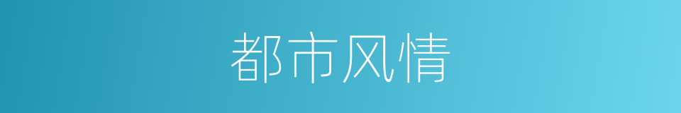 都市风情的同义词