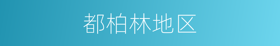 都柏林地区的同义词