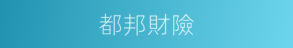 都邦財險的同義詞