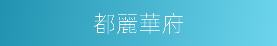 都麗華府的同義詞