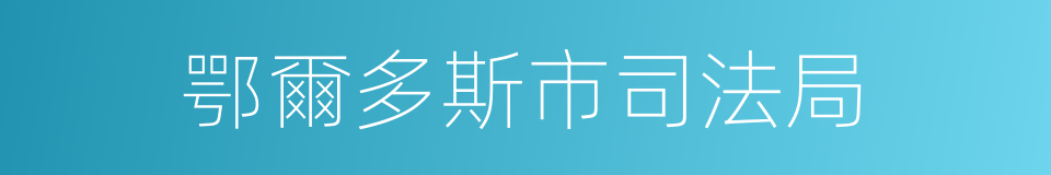 鄂爾多斯市司法局的同義詞