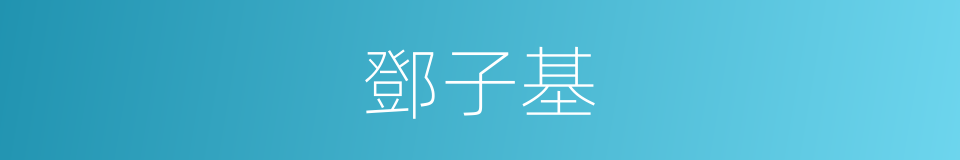 鄧子基的同義詞