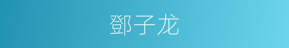 鄧子龙的同義詞