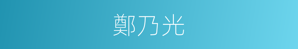 鄭乃光的同義詞