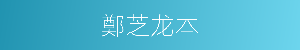 鄭芝龙本的同義詞