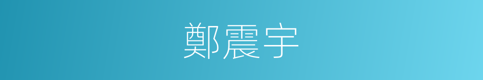 鄭震宇的同義詞