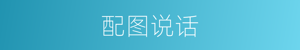 配图说话的同义词