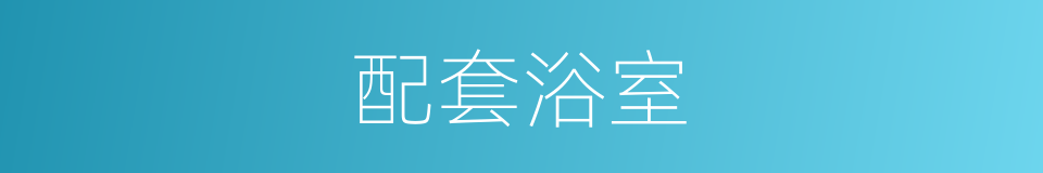 配套浴室的同义词