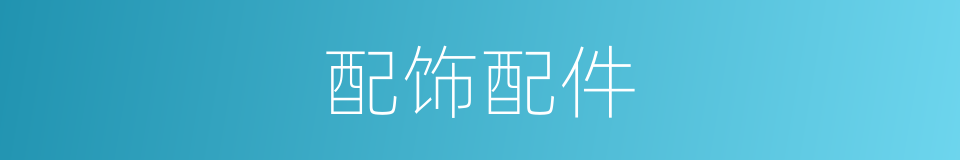 配饰配件的同义词