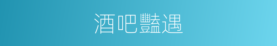 酒吧豔遇的同義詞