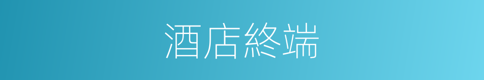 酒店終端的同義詞