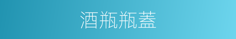 酒瓶瓶蓋的同義詞