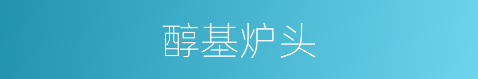 醇基炉头的同义词