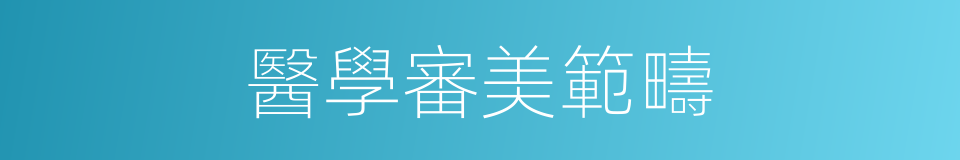 醫學審美範疇的同義詞