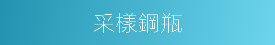采樣鋼瓶的同義詞