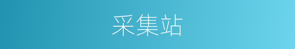 采集站的同义词