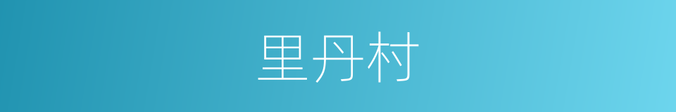 里丹村的同义词