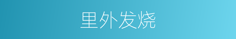 里外发烧的意思