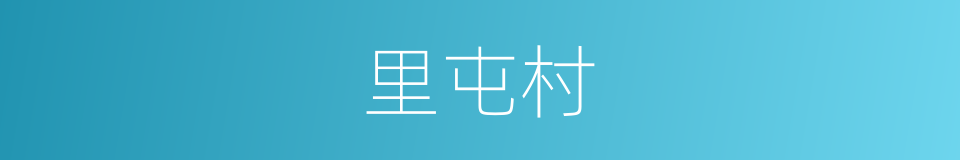 里屯村的同义词