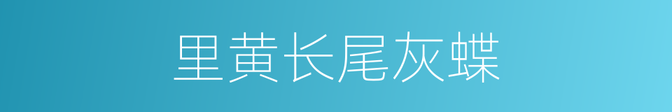 里黄长尾灰蝶的同义词