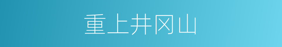 重上井冈山的同义词