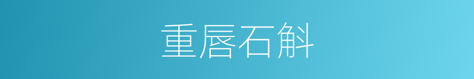 重唇石斛的同义词