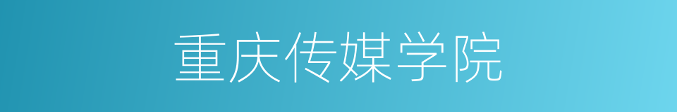 重庆传媒学院的同义词