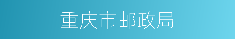 重庆市邮政局的同义词