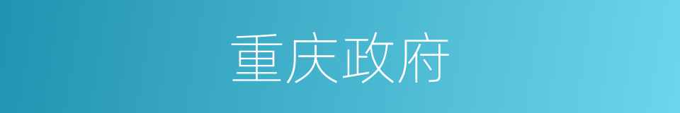 重庆政府的同义词