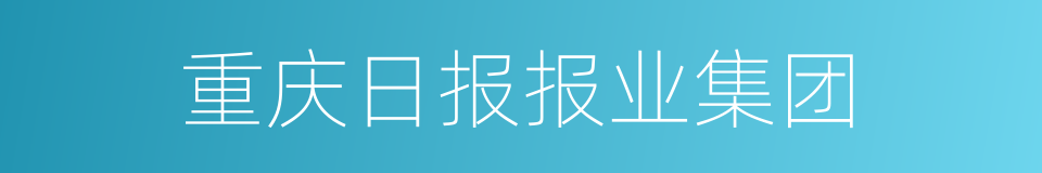 重庆日报报业集团的同义词