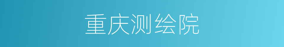 重庆测绘院的同义词