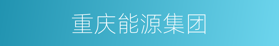 重庆能源集团的同义词