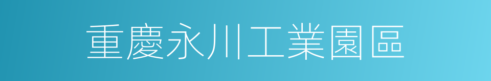 重慶永川工業園區的同義詞