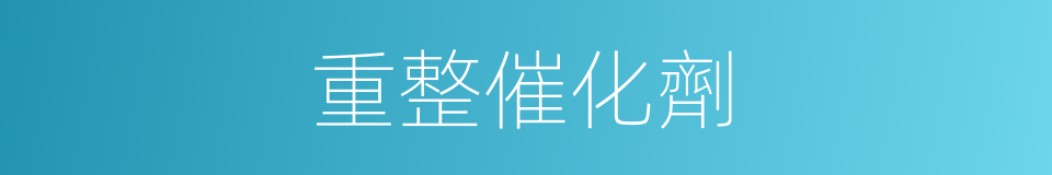 重整催化劑的同義詞