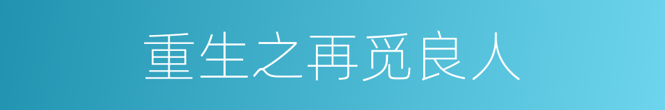重生之再觅良人的同义词
