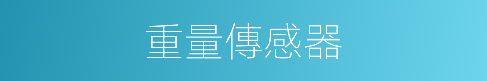 重量傳感器的同義詞