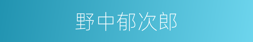 野中郁次郎的同义词