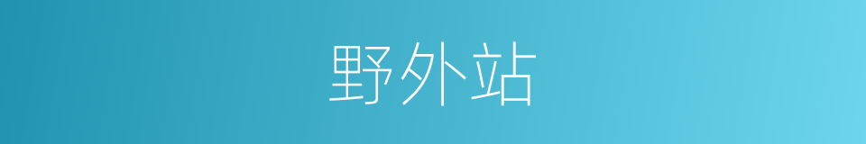 野外站的同义词