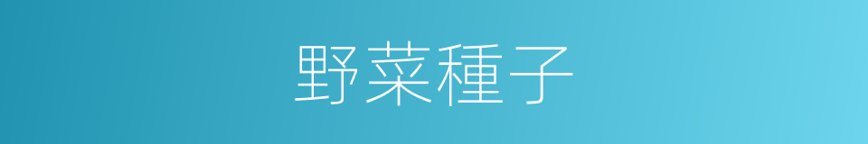 野菜種子的同義詞