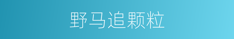 野马追颗粒的同义词